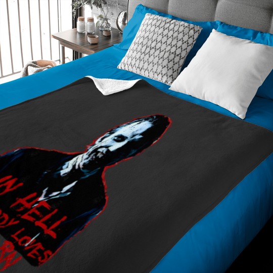 Discover in Hell Everybody loves popcorn Baby Blankets