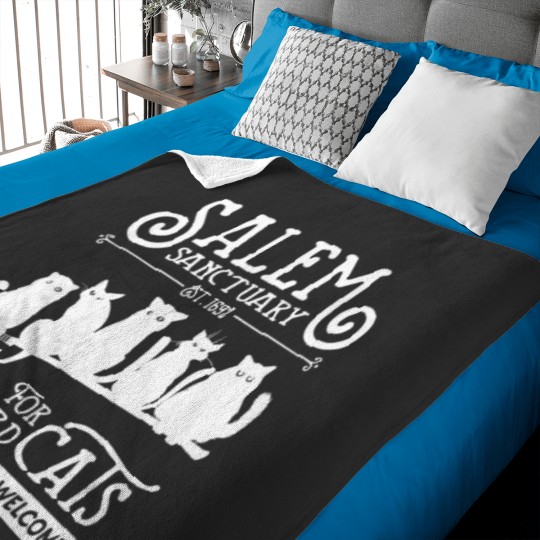 Discover Funny Witch Salem Black Catt Baby Blankets
