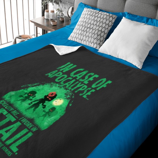Discover Retail Worker Funny Zombie Halloween Baby Blankets