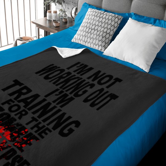 Discover Training For The Zombie Apocalypse Baby Blankets