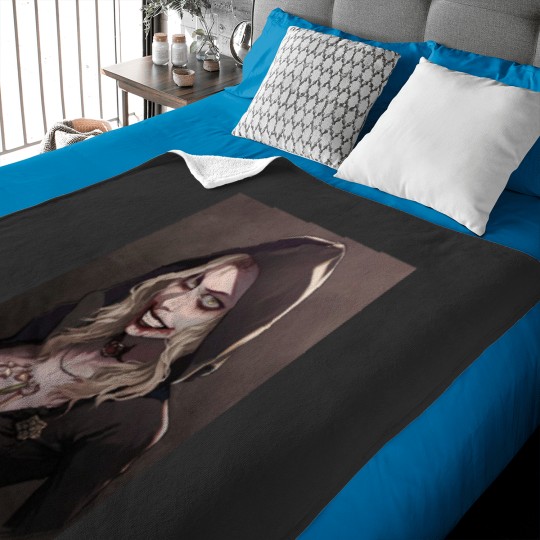 Discover Lady Dimitrescu's daughter from RE Village Baby Blankets