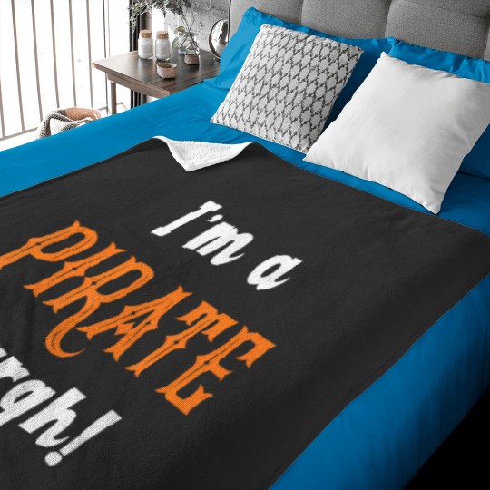 Discover I'M A Pirate Arrgh! Funny Halloween Baby Blankets