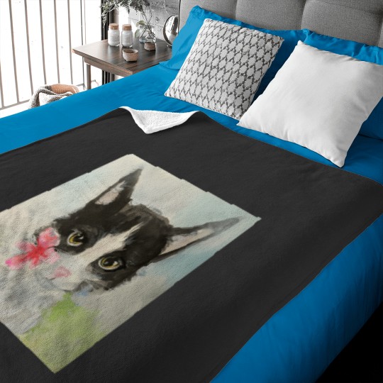 Discover Pretty Kitty Hello Springs Baby Blankets