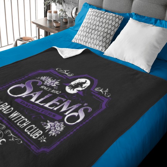 Discover Salem's Daughters - Bad Witch Club - Halloween - Spooky - Goth Baby Blankets
