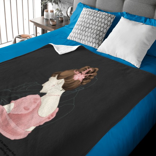 Discover A beautiful woman Active Baby Blankets