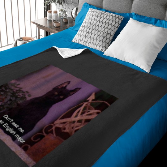 Discover Salem the Cat - English Major Baby Blankets