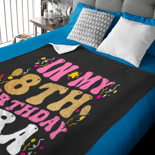 Discover In My 8th Birthday Era Eight 8 years Old Birthday Gifts Girl Baby Blankets