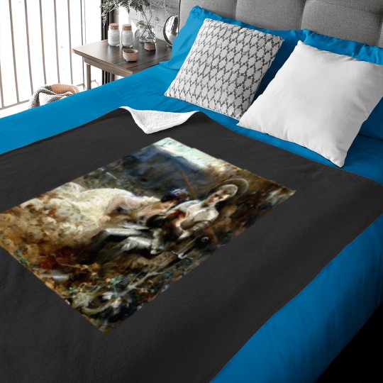 Discover The Temptation Of Sir Percival - Arthur Hackerr 1306 Baby Blankets
