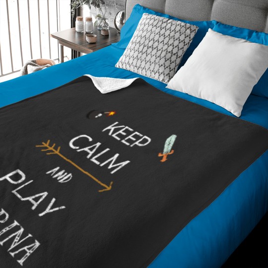 Discover Keep Calm and Play OCARINA Baby Blankets