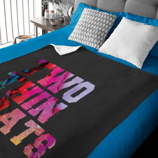 Discover 2 thin Coats Black Background Baby Blankets