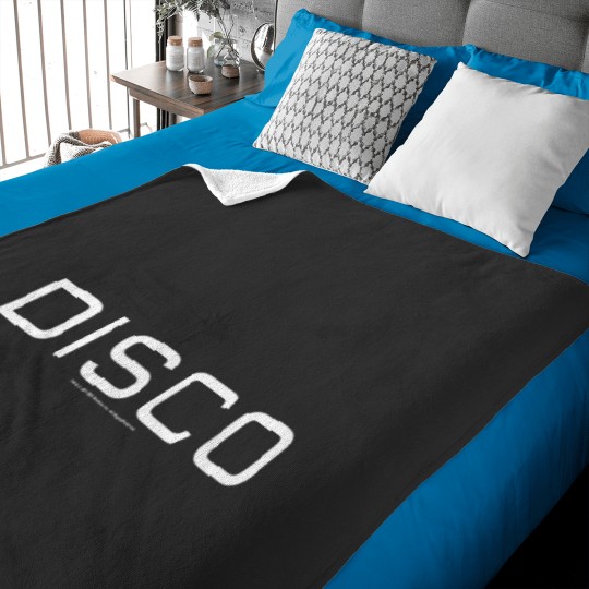 Discover Star Treks Discovery Disco Large White Logo Baby Blankets