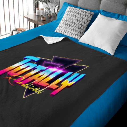 Discover Totally Radical 80s Synthwave Outrun Baby Blankets