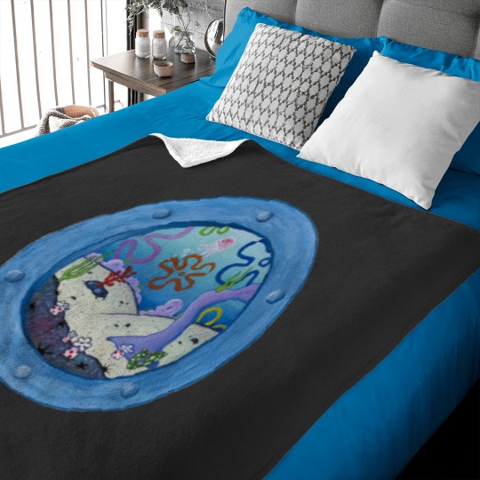 Discover SpongeBobs Window Baby Blankets
