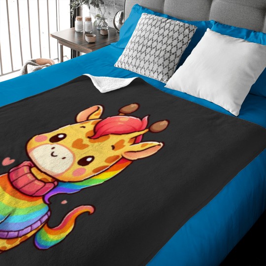 Discover Giraffe Vibes Baby Blankets