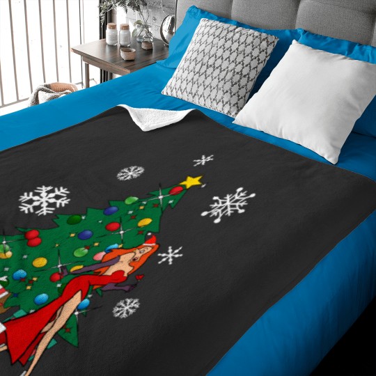 Discover Jessica Rabbit Around The Christmas Tree Baby Blankets