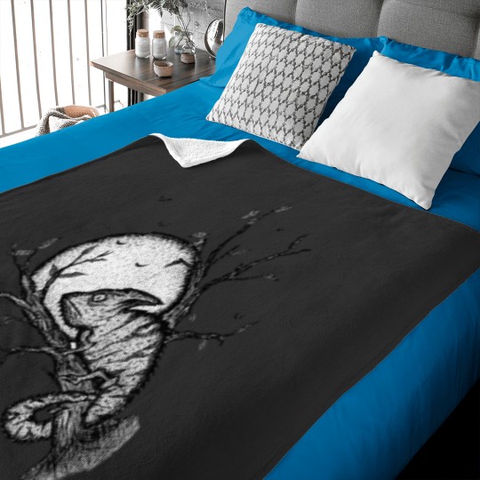 Discover grumpy chameleon Baby Blankets