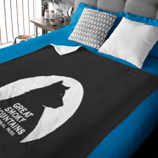 Discover Great Smoky Mountains Black Bear Moon Baby Blankets