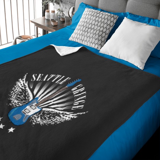 Discover Seattle Grunge Baby Blankets