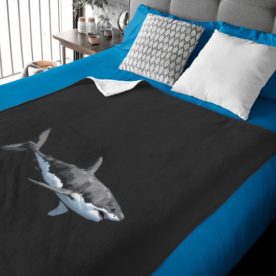 Discover Great White Shark Baby Blankets