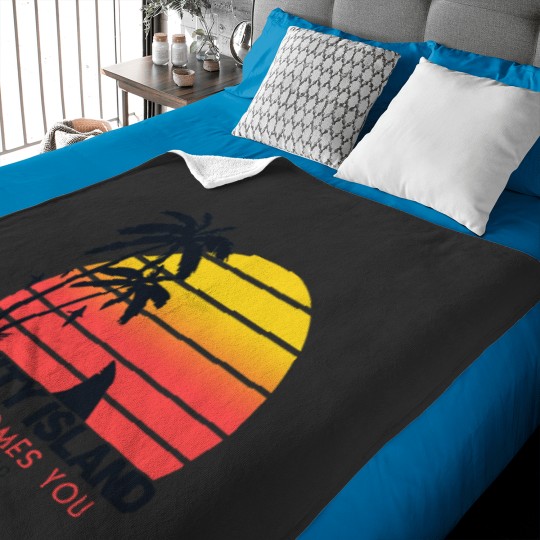 Discover Jaws moviee Amity Island welcomes you. Birthday party gifts. Officially licensed merch. Baby Blankets
