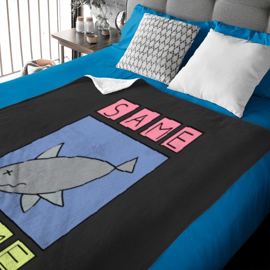 Discover nichijou - same (shark) Baby Blankets