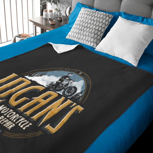 Discover Logan's Motorcycle Repair Baby Blankets