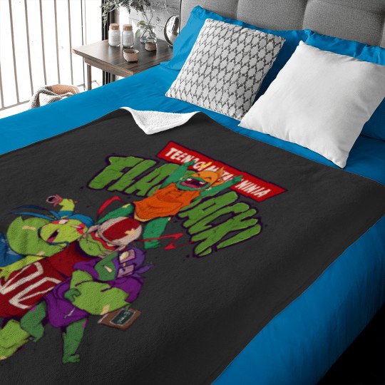Discover Teenage Mutant Ninja Flashback! Baby Blankets