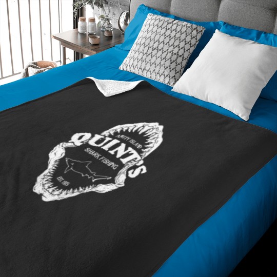 Discover Quints Shark Fishing - Jaws Essential Baby Blankets