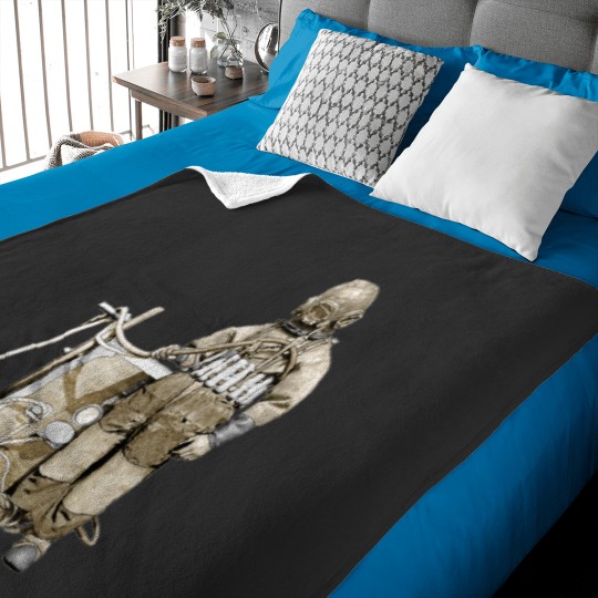 Discover Vintagess Diver with Divingss Helmet and a Wheel Pump URM Baby Blankets