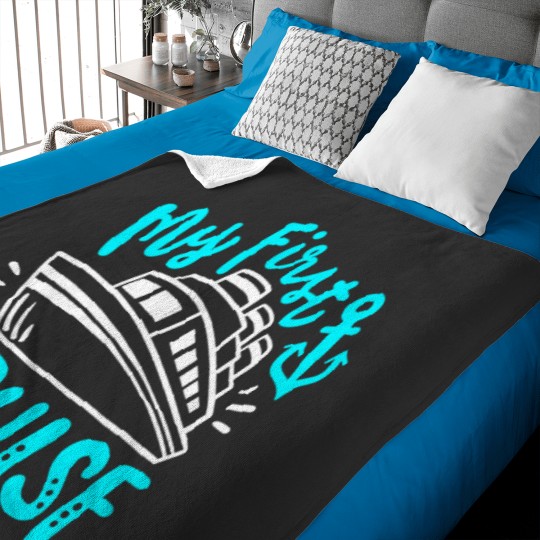 Discover Cruise My First Cruise Baby Blankets