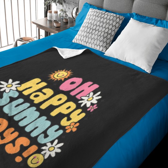 Discover OH HAPPY SUNNY DAYS Summer Vibes Baby Blankets