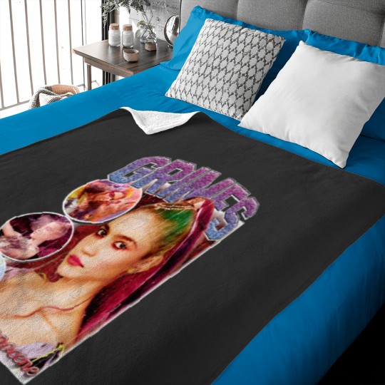 Discover Grimes Vintagess 90s BOOTLEG Style Essential Essential Baby Blankets