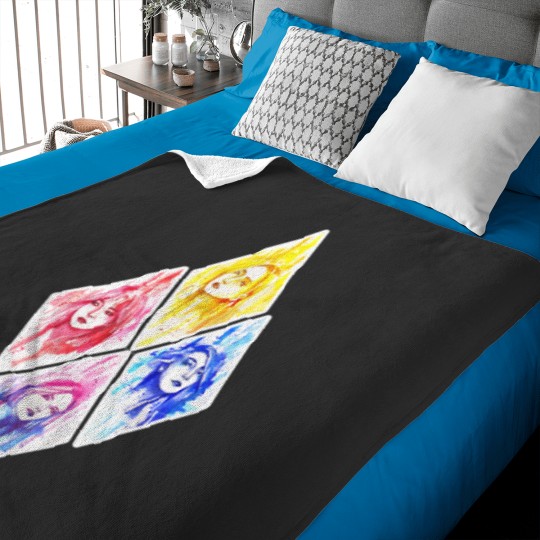 Discover MAMAMOO OT4 Watercolor Painting Baby Blankets