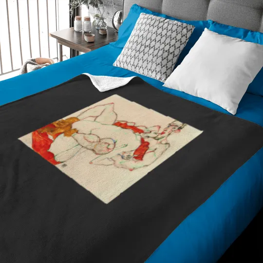 Discover Egon Schiele - Lovers (1913) 9822 Baby Blankets