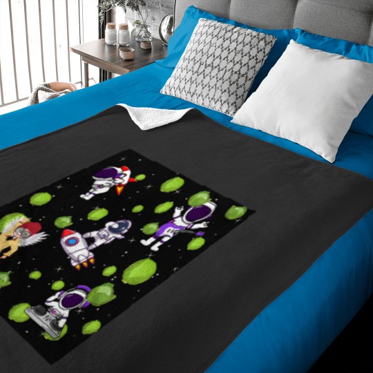 Discover Spaceman Rocket1 On My Back. Active Baby Blankets