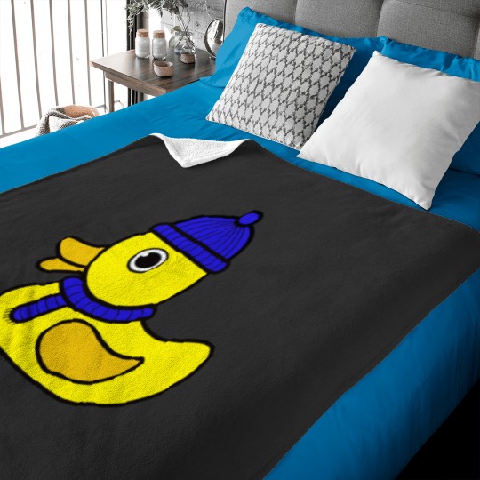 Discover Yellow Winter Duck Active Baby Blankets