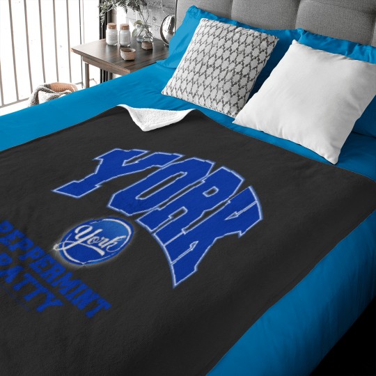 Discover york peppermint patty collegiate logo t Baby Blankets