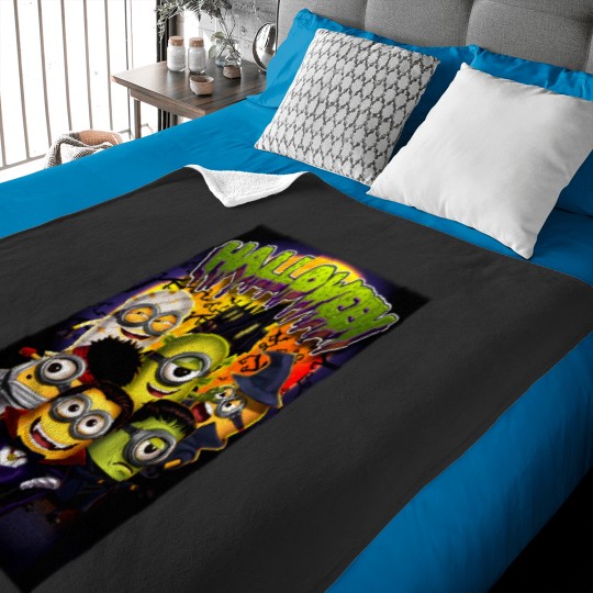 Discover Unisex Halloween Minions Jersey Short Sleeve Baby Blankets