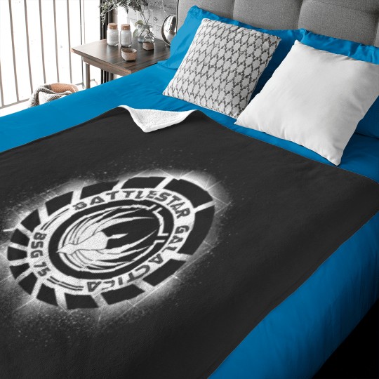 Discover Battlestar Galactica Grunge Dark Blue and White Essential Baby Blankets