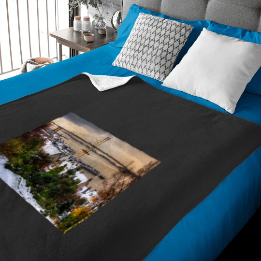 Discover Queensferry Harbour and Road Bridge Baby Blankets