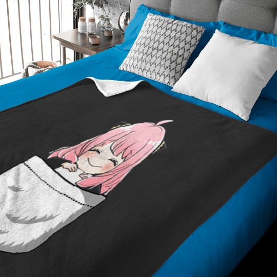 Discover Kawaii Cute Anya In The Pocket Spy x Art Family Baby Blankets