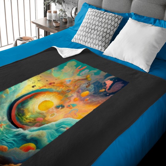 Discover A surreal landscape of dreams born of a restless imagination Baby Blankets