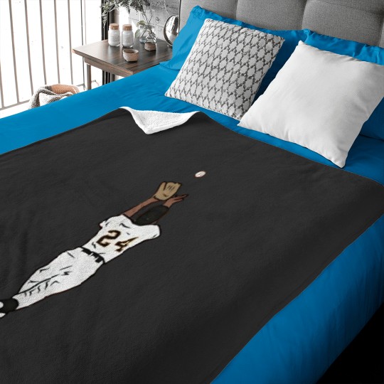 Discover Willie Mays “The Catch” Baseball Baby Blankets