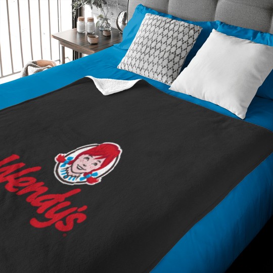Discover Wendys Logo restaurant Baby Blankets