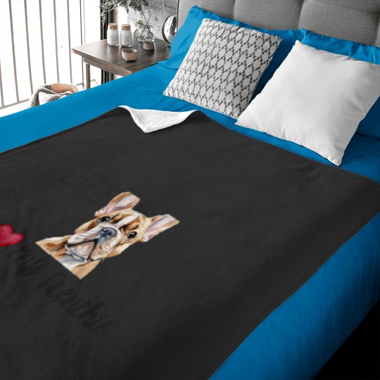 Discover I love my Frenchie Active Baby Blankets
