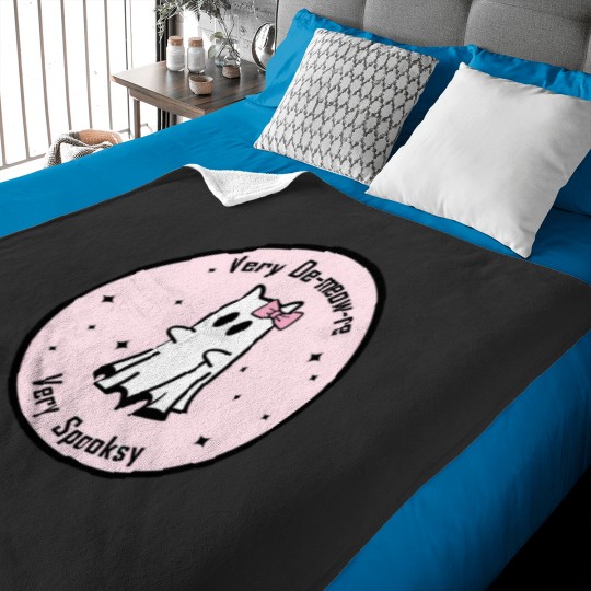 Discover Very Demeowre Very Spooksy Cat Ghostt 227 Baby Blankets