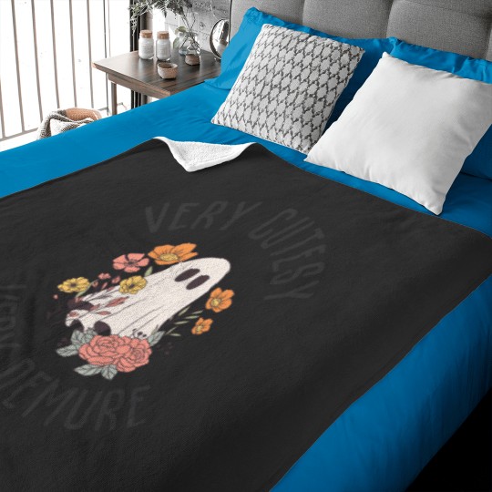 Discover Very Cutesy Very Demure Hallowee Ghostt 832 Baby Blankets