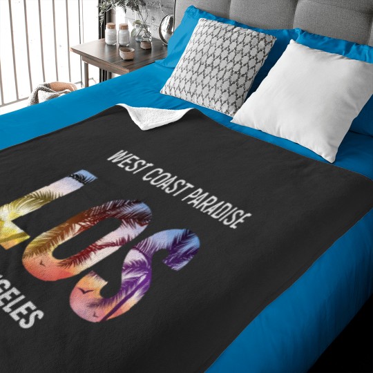Discover Los Angeles West Coast Paradise USA Baby Blankets