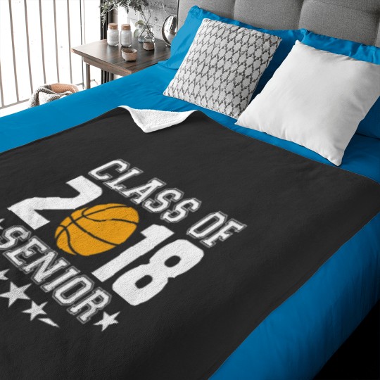 Discover Class of 2018Senior Varsity Basketball Team Player Baby Blankets