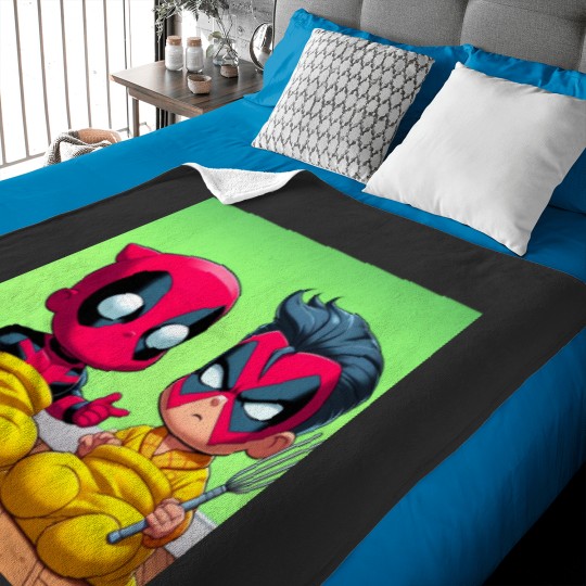 Discover Mutant Babies in Action Baby Blankets